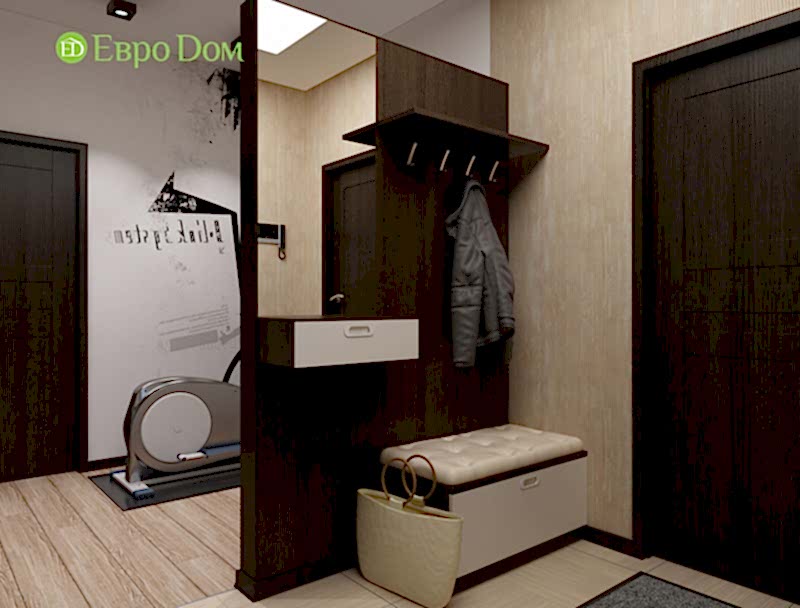 Дизайн 3-комнатной квартиры 87 кв. м в современном стиле. Фото 012