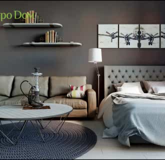 Дизайн трехкомнатной квартиры 116 кв. м в стиле фьюжн. Фото проекта