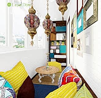 Дизайн трехкомнатной квартиры 107 кв. м в стиле фьюжн. Фото проекта