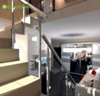 Дизайн трехкомнатной квартиры 63 кв. м в стиле лофт. Фото проекта