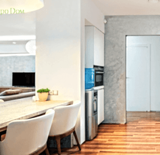 Ремонт четырехкомнатной квартиры 103 кв. м в современном стиле. Фото проекта