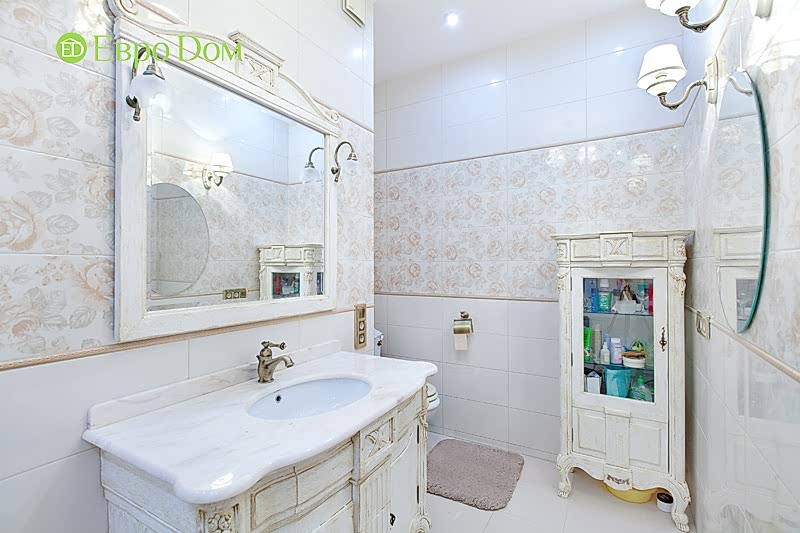 Ремонт трёхкомнатной квартиры. Интерьер в классическом стиле. Фото 010