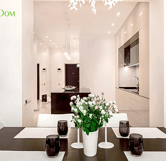 Ремонт однокомнатной квартиры 59 кв. м в современном стиле. Фото проекта