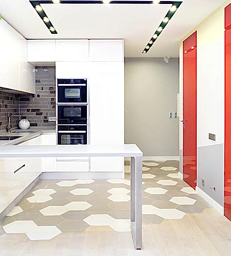 Ремонт однокомнатной квартиры 50 кв. м в современном стиле. Фото проекта