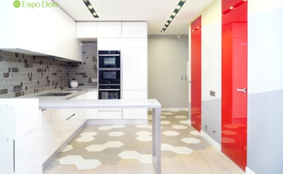 Ремонт однокомнатной квартиры 50 кв. м в современном стиле. Фото проекта