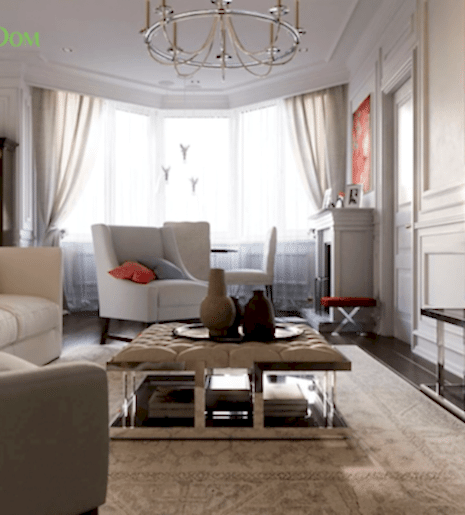 Ремонт трехкомнатной квартиры 135 кв. м в классическом стиле. Фото проекта