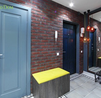 Ремонт трехкомнатной квартиры 81 кв. м в стиле лофт. Фото проекта