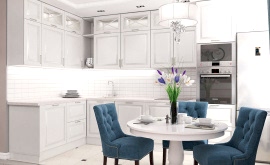 Дизайн интерьера квартиры-студии 44 кв.м. по адресу г. Звенигород, ул. Садовая, д. 6, ЖК «Заречье». Фото 3