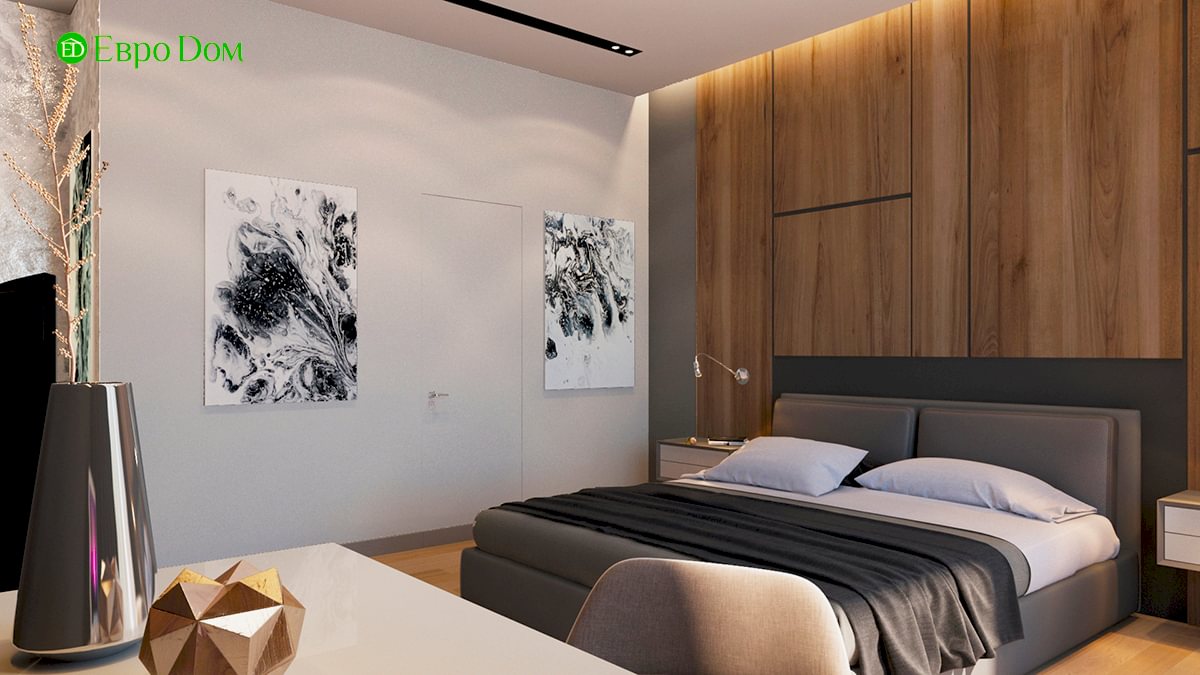 Дизайн интерьера трехкомнатной квартиры 130 кв. м в стиле эко-минимализм. Фото 04