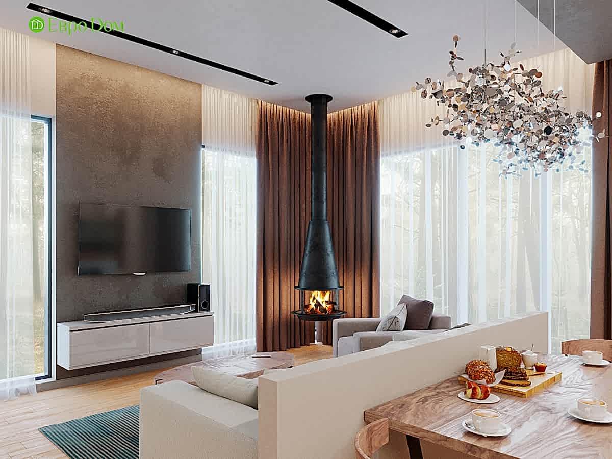 Дизайн интерьера трехкомнатной квартиры 130 кв. м в стиле эко-минимализм. Фото 06