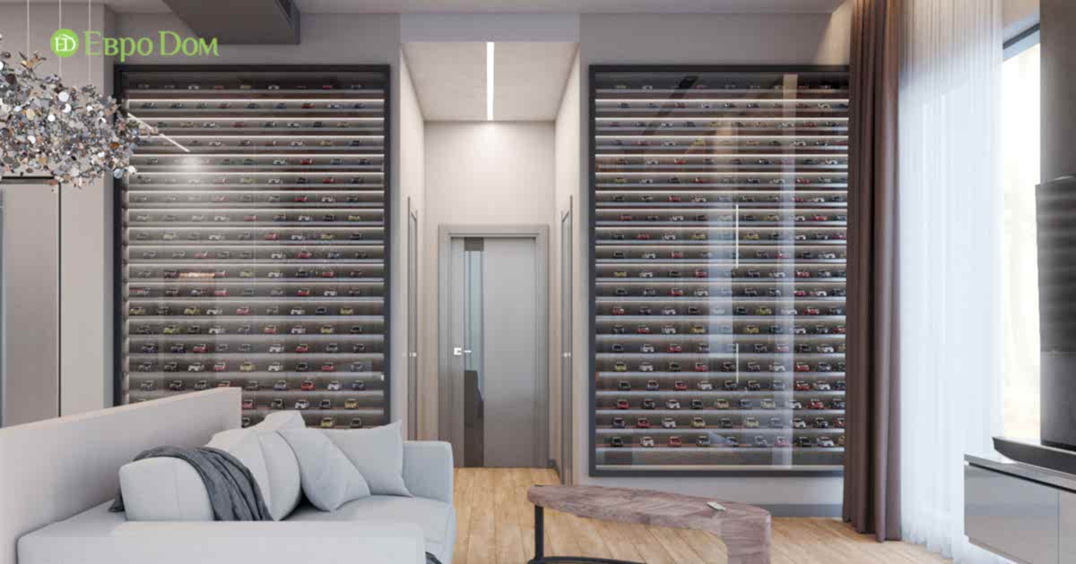 Дизайн интерьера трехкомнатной квартиры 130 кв. м в стиле эко-минимализм. Фото 09