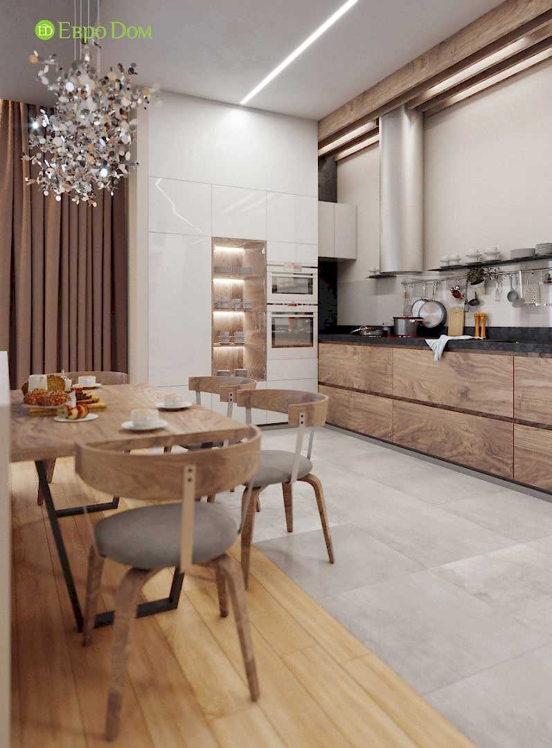 Дизайн интерьера трехкомнатной квартиры 130 кв. м в стиле эко-минимализм. Фото 010