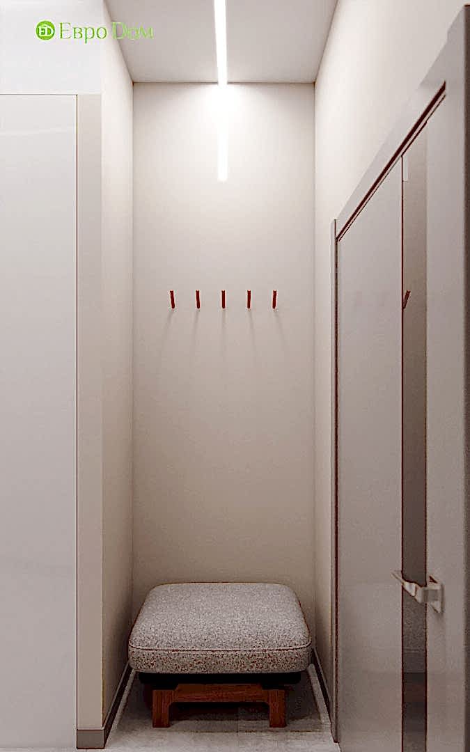 Дизайн интерьера трехкомнатной квартиры 130 кв. м в стиле эко-минимализм. Фото 016