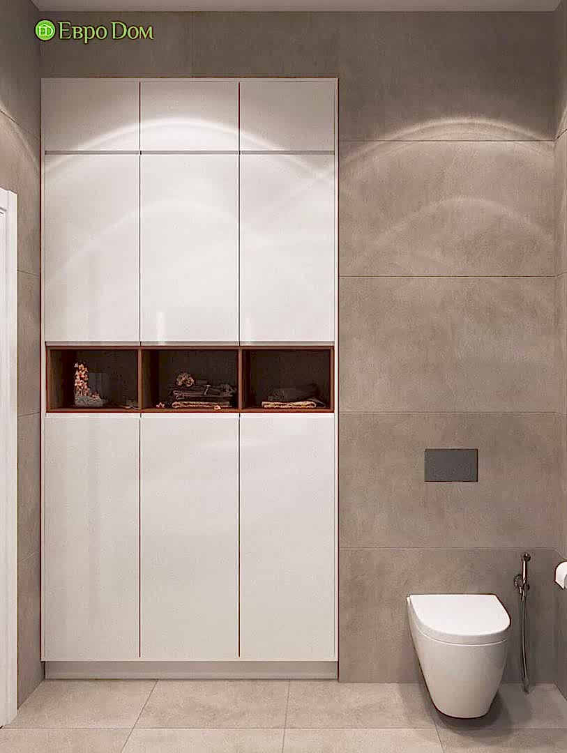 Дизайн интерьера трехкомнатной квартиры 130 кв. м в стиле эко-минимализм. Фото 018