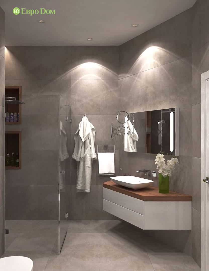 Дизайн интерьера трехкомнатной квартиры 130 кв. м в стиле эко-минимализм. Фото 021