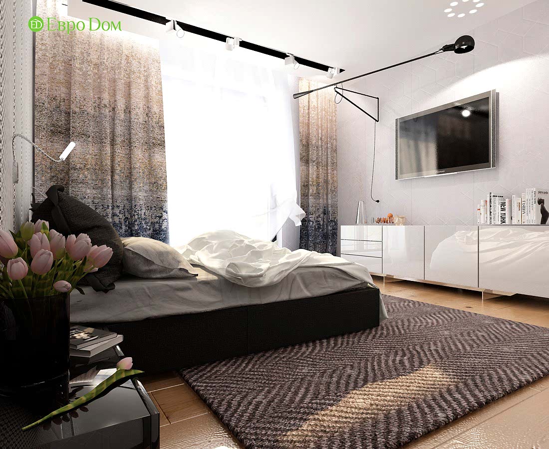 Дизайн интерьера трехкомнатной квартиры 130 кв. м в стиле эко-минимализм. Фото 027