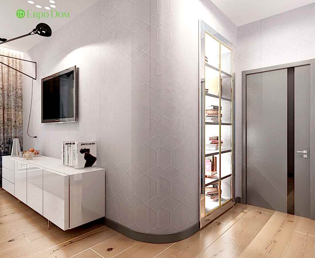 Дизайн интерьера трехкомнатной квартиры 130 кв. м в стиле эко-минимализм. Фото 028