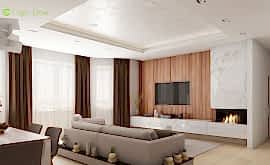 Дизайн интерьера четырехкомнатной квартиры 123 кв.м. по адресу г. Алматы, ул. Зоологическая, д. 30, к. 2. Фото 1