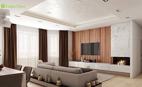 Дизайн интерьера четырехкомнатной квартиры 123 кв.м. по адресу г. Алматы, ул. Зоологическая, д. 30, к. 2. Фото 1