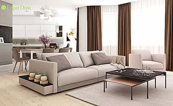 Дизайн интерьера четырехкомнатной квартиры 123 кв.м. по адресу г. Алматы, ул. Зоологическая, д. 30, к. 2. Фото 2