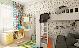 Дизайн интерьера четырехкомнатной квартиры 123 кв.м. по адресу г. Алматы, ул. Зоологическая, д. 30, к. 2. Фото 3