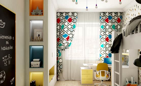 Дизайн интерьера четырехкомнатной квартиры 123 кв.м. по адресу г. Алматы, ул. Зоологическая, д. 30, к. 2. Фото 4