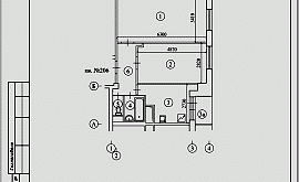Перепланировка 2-комнатной квартиры 52 кв.м. по адресу г. Алматы, ул. Марксистская. Фото 1