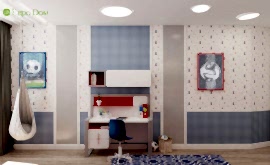 Дизайн интерьера четырехкомнатной квартиры 106 кв.м. по адресу МО, г. Видное, ул. Олимпийская деревня, д. 1, корп, 1, ЖК «Битцевские холмы». Фото 3