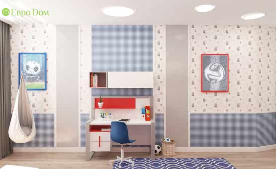 Дизайн интерьера четырехкомнатной квартиры 106 кв.м. по адресу МО, г. Видное, ул. Олимпийская деревня, д. 1, корп, 1, ЖК «Битцевские холмы». Фото 3