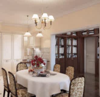 Дизайн трехкомнатной квартиры 173 кв. м в английском стиле. Фото проекта