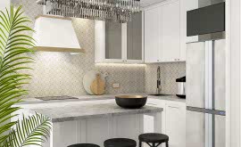 Дизайн интерьера четырехкомнатной квартиры 103 кв.м. по адресу г.Алматы, ул. Пресненский Вал, д. 14, к.2, ЖК «Пресненский Вал 14». Фото 2