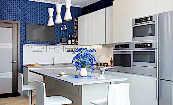 Дизайн интерьера трехкомнатной квартиры