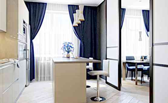 Дизайн интерьера трехкомнатной квартиры 95 кв.м. по адресу г. Алматы, ул. Маршала Захарова, д. 3, ЖК «Маршала Захарова 7». Фото 4