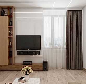 Дизайн четырехкомнатной квартиры 106 кв. м в современном стиле. Фото проекта