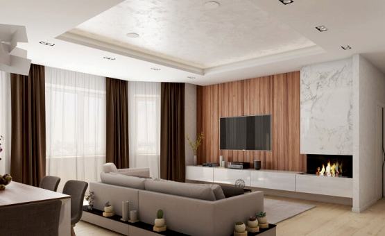 Дизайн интерьера четырехкомнатной квартиры