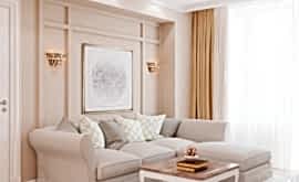 Дизайн интерьера трехкомнатной квартиры 83 кв.м. по адресу г. Алматы, Солдатский пер., 10, ЖК Лефортово. Фото 1