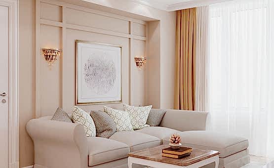 Дизайн интерьера трехкомнатной квартиры 83 кв.м. по адресу г. Алматы, Солдатский пер., 10, ЖК Лефортово. Фото 1