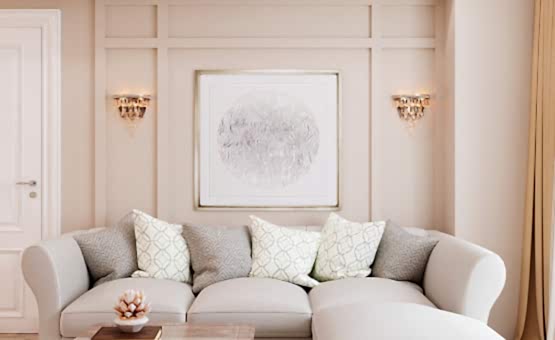 Дизайн интерьера трехкомнатной квартиры 83 кв.м. по адресу г. Алматы, Солдатский пер., 10, ЖК Лефортово. Фото 2