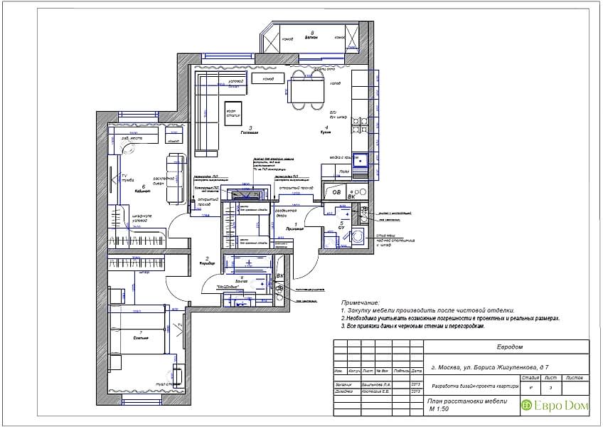 Дизайн панельной трехкомнатной квартиры
