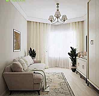 Дизайн трехкомнатной квартиры 81 кв. м в стиле неоклассика. Фото проекта