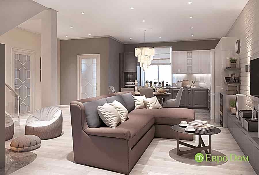 Коттеджи внутри. Дизайн Ар-деко на фото