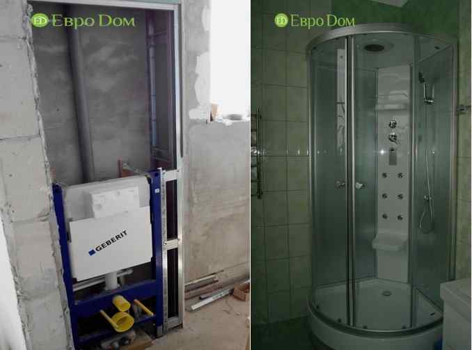 Фрагменты ремонта коттеджа на фото