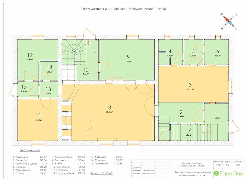 Хорошие идеи планировки помещений представлены на плане экспликации и зонирования