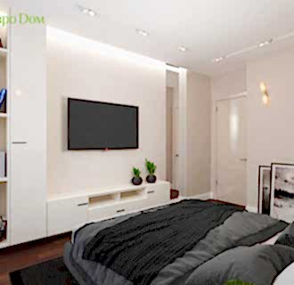 Дизайн двухкомнатной квартиры 70 кв. м в современном стиле. Фото проекта