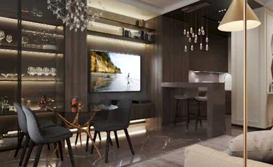 Дизайн интерьера 2-комнатной квартиры 64 кв.м. по адресу г. Алматы, Серпуховский вал, д. 3. Фото 3