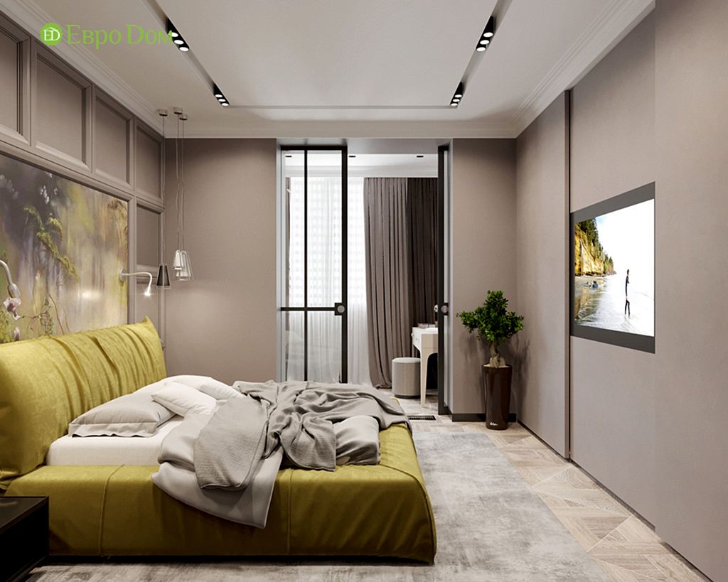 Дизайн 2-комнатной квартиры 64 кв. м в стиле ар-деко. Фото 011