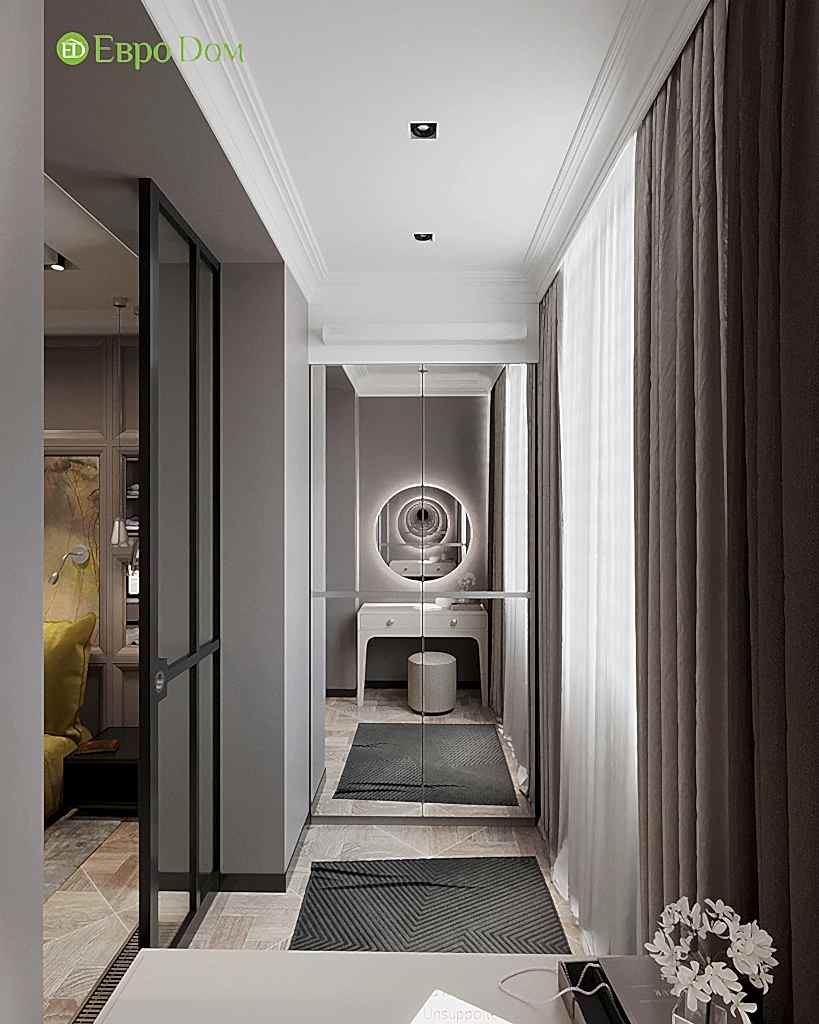 Дизайн 2-комнатной квартиры 64 кв. м в стиле ар-деко. Фото 016