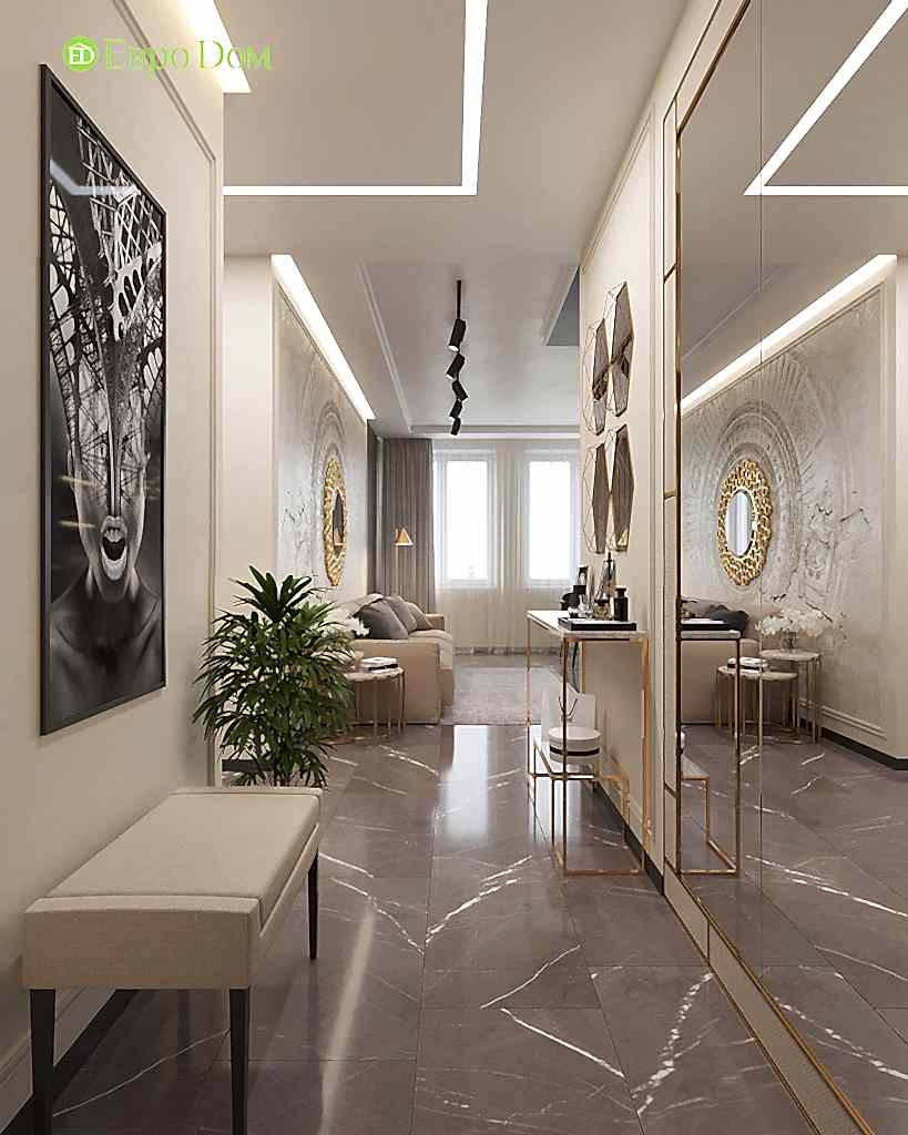 Дизайн 2-комнатной квартиры 64 кв. м в стиле ар-деко. Фото 022