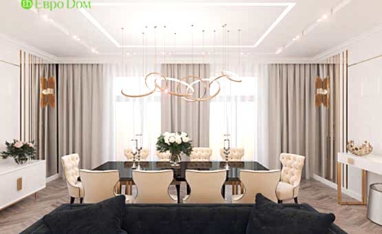 Дизайн интерьера 4-комнатной квартиры 209 кв.м. по адресу г. Махачкала. Фото 1