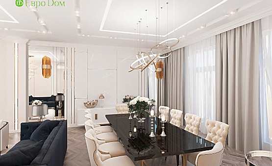 Дизайн интерьера 4-комнатной квартиры 209 кв.м. по адресу г. Махачкала. Фото 2